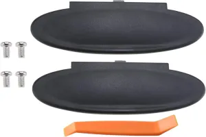 Replacement Sun Visor Vanity Mirror Covers Driver or Passenger Side Visor Mirror Lid for Porsche 996/997-911 986/987 for Boxster for Cayman 1996-2010 2Pcs Black