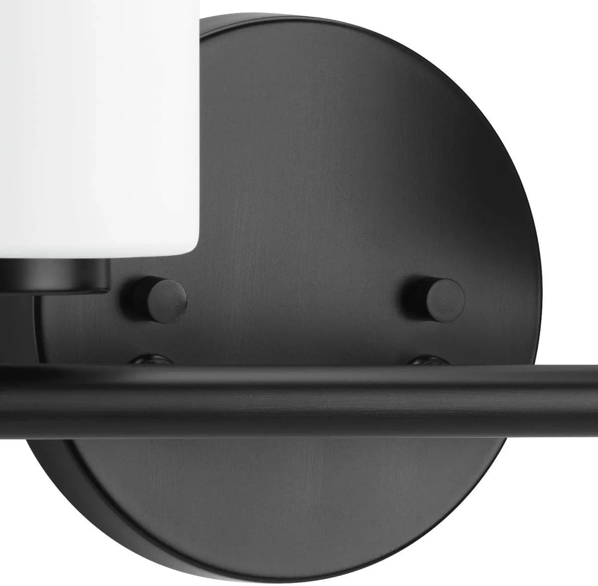 Replay Collection 3-Light Etched Glass Modern Bath Vanity Light Textured Black