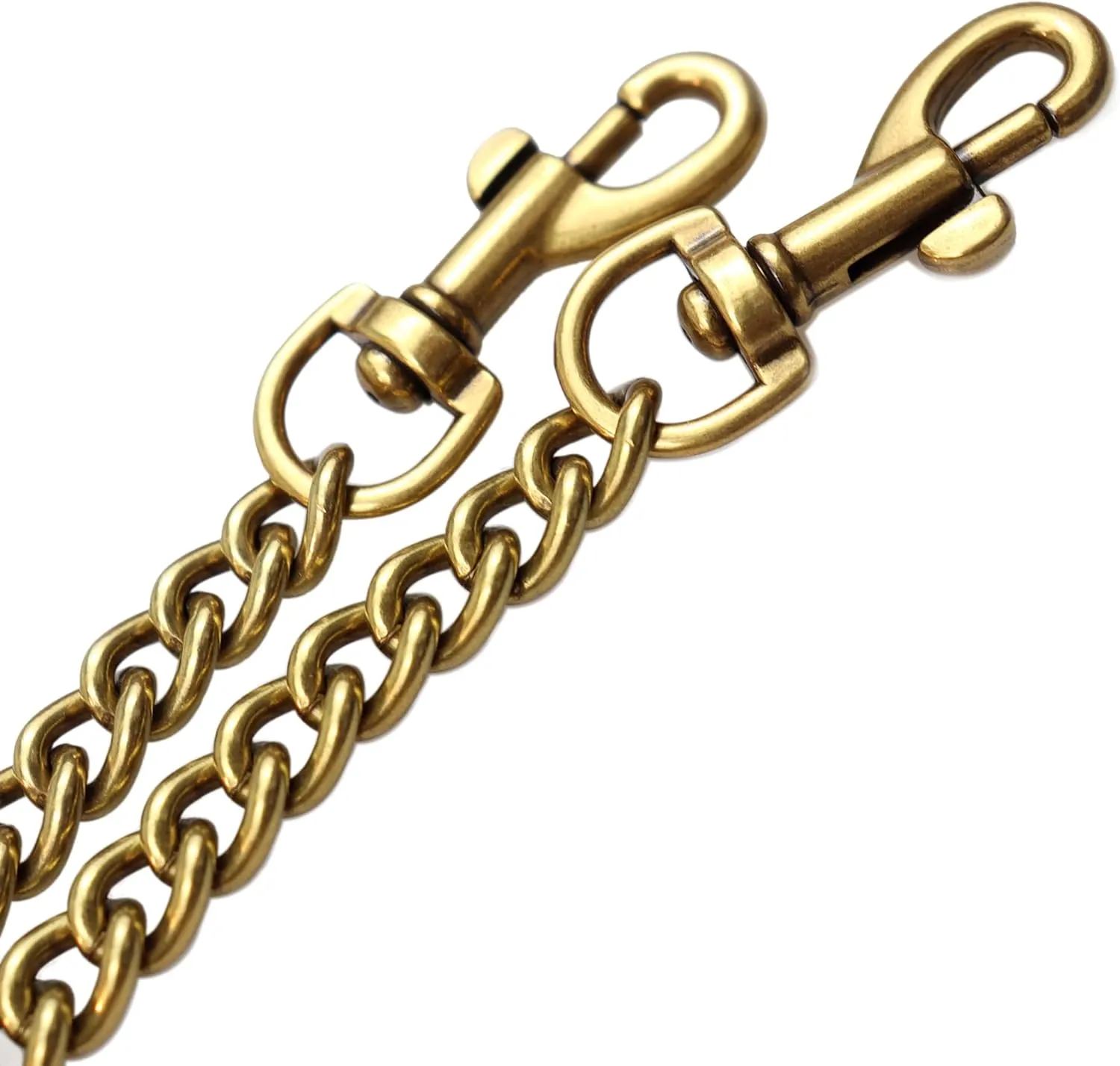 RILOMBAO 47"(120cm) Purse Chain Strap Extra Heavy Metal Shoulder Cross Body Chain Replacement Straps 0.35" Wide Antique Gold 1 Pack for Bags Handbags Purse Making Supplies