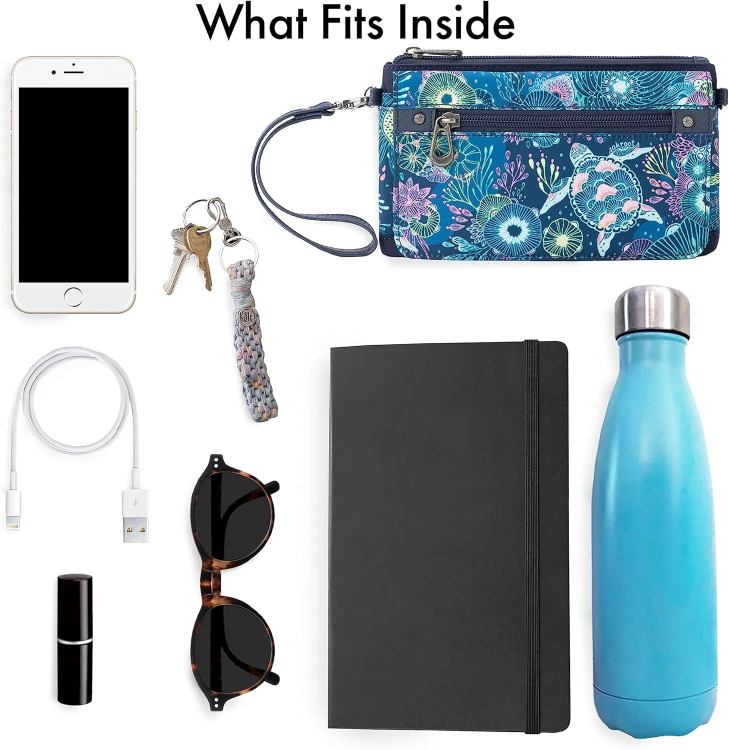 Sakroots On The Go Large Sling Backpack in Eco-Twill, Convertible Crossbody Bag, Black Spirit Desert