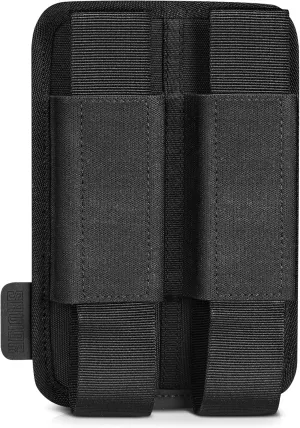 Savior Equipment Tactical Double Pistol Extended Open-Top Mag Pouch Holder Handgun Magazine Storage, Elastic Band to Hold Tight, Hook-Backed Panel