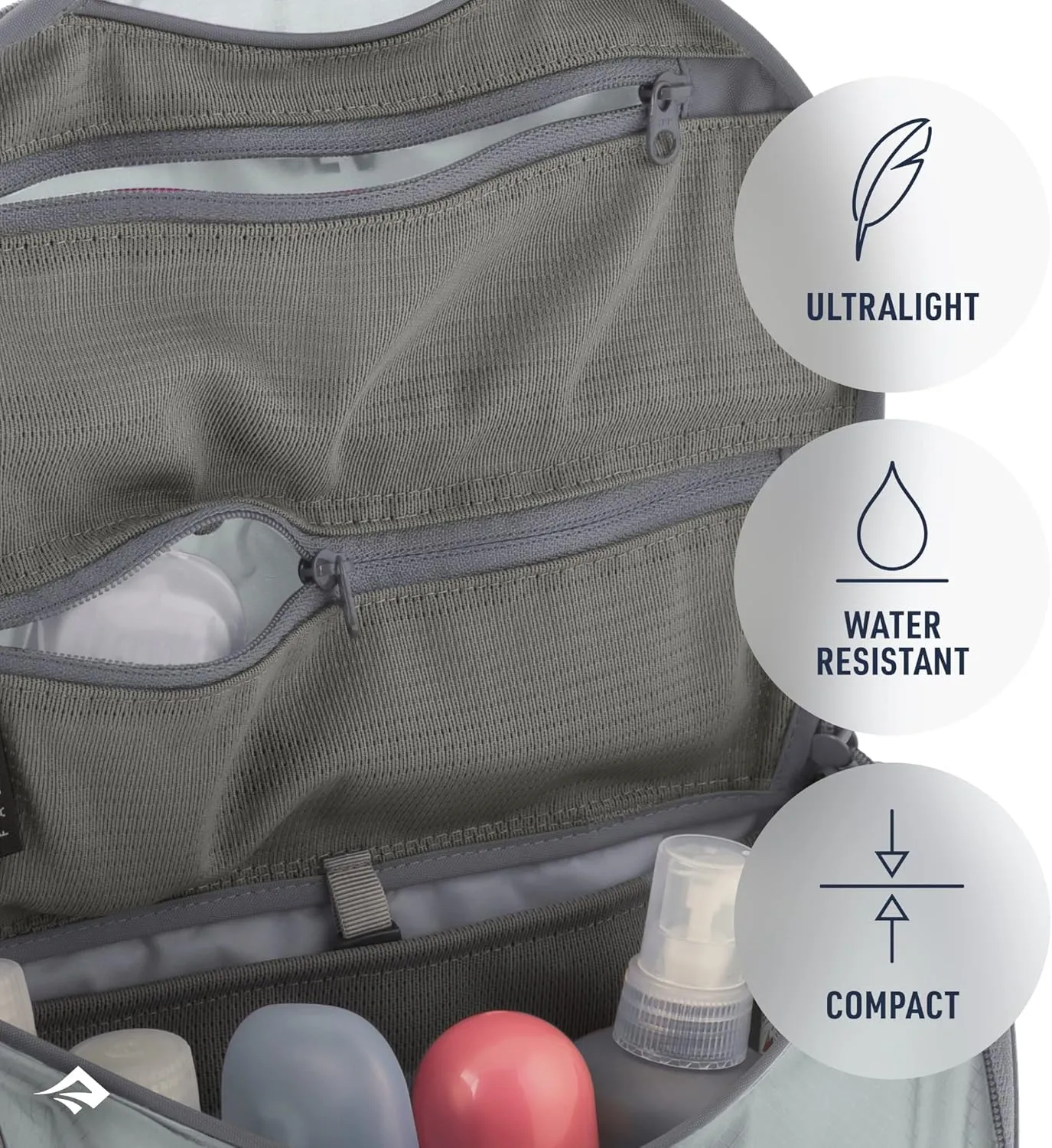 Sea to Summit TravellingLight Hanging Toiletry Bag, Travel Organizer for Men and Women