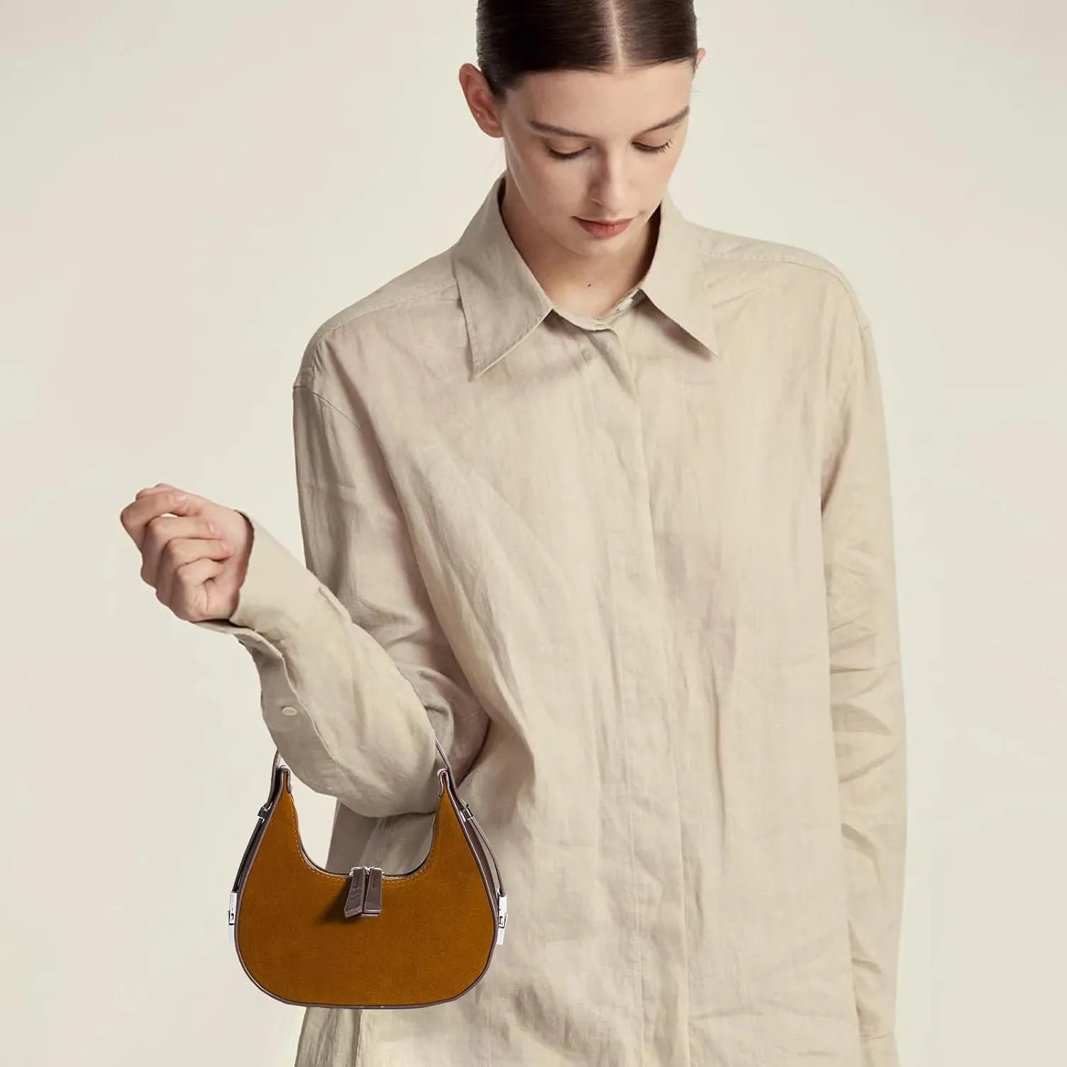 Shoulder Bag Crescent Retro Y2k Hobo Handbags 90s Underarm Purse Bag Fashion Clutch Purses for Women