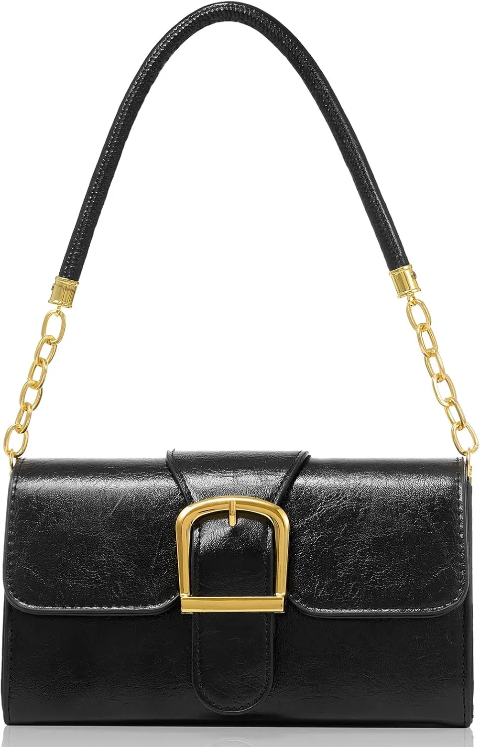 Shoulder Bags for Women Handbag Retro Classic Black Small Purse Cute Mini Clutch Purse with Adjustable Shoulder Strap