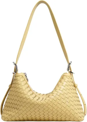 Shoulder Handbags for Women Woven Leather Crossbody Bags 2025 Woven Tote Purse Underarm Handbag Chic Beach Bag Satchel Purses