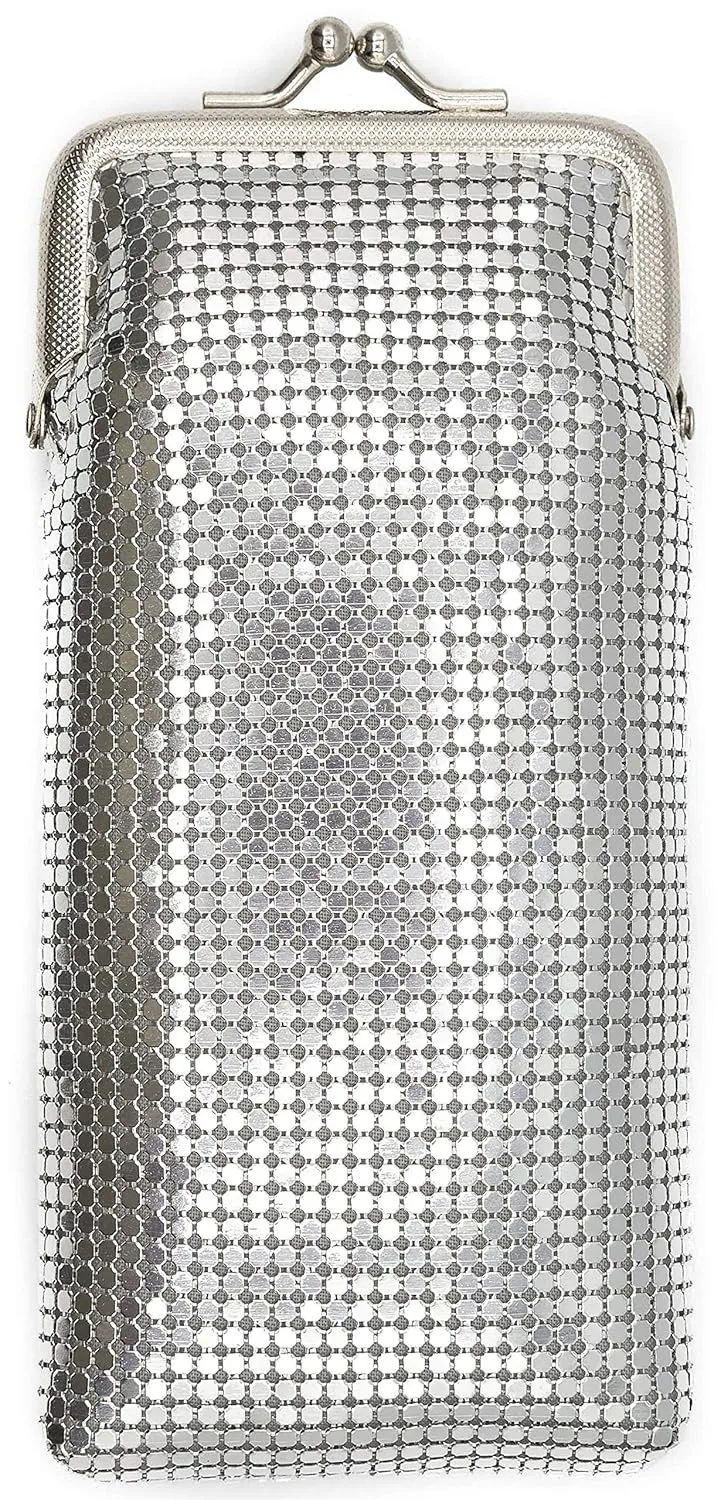 Silver Vintage Luxuriant Soft 3mm Metallic Mesh (Full Pack 100s or 120s) Cigarette Case Purse