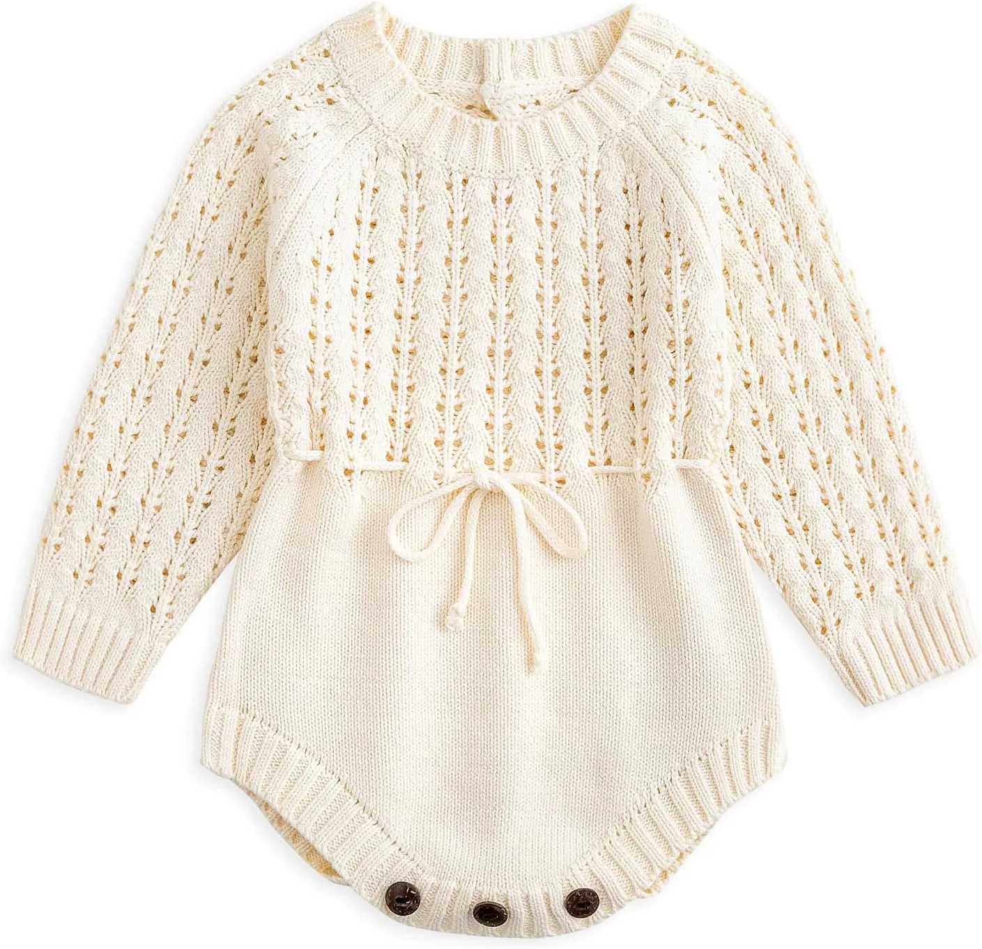 Simplee kids Baby Boys’ Girls’ Knitted Romper Jumpsuit Long Sleeve Onesie Bodysuits One Piece Outfits Sweater