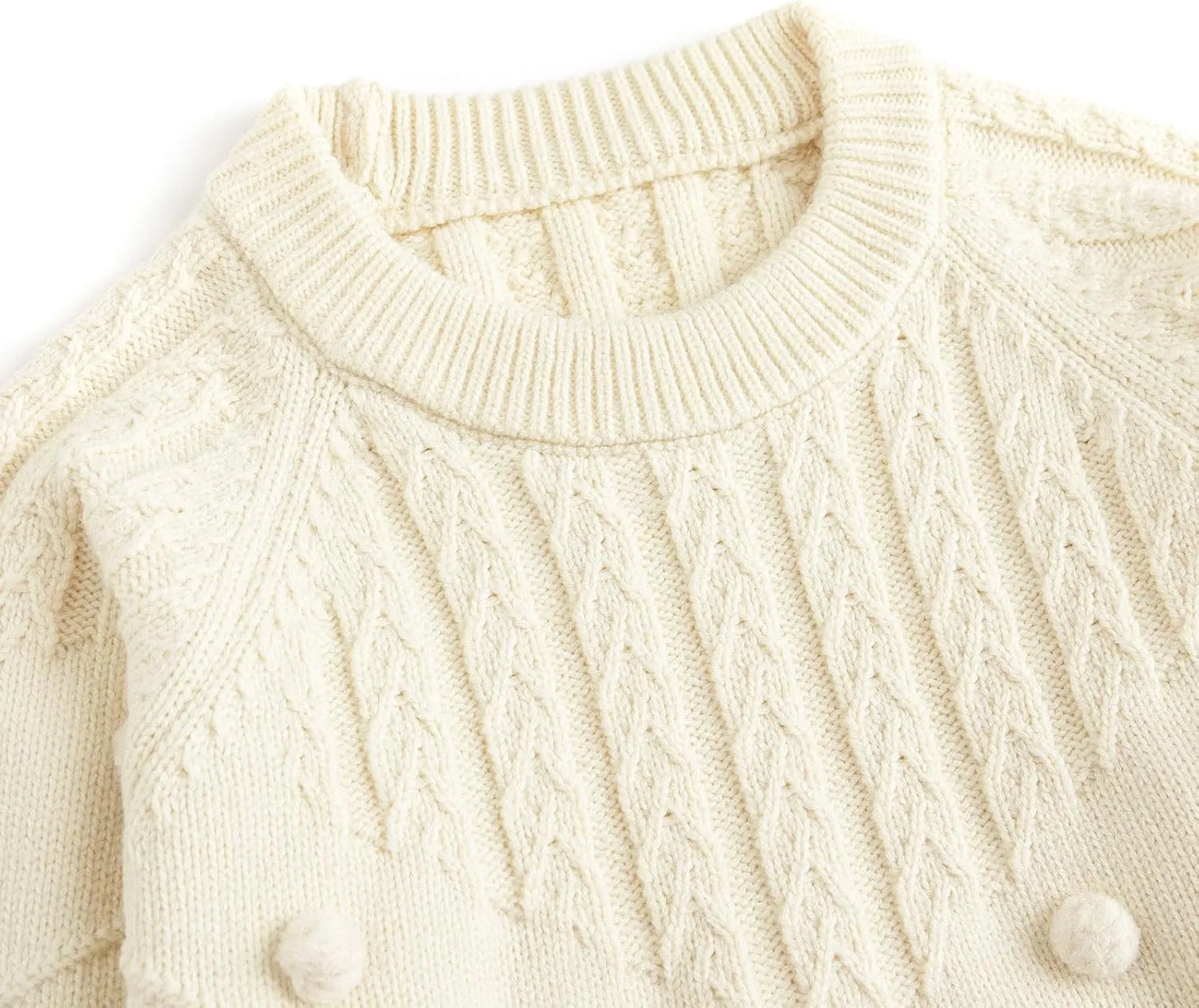 Simplee kids Baby Girl Knit Sweater Round Neck Long Sleeve Toddler Pullover Sweatshirt Fall Winter Clothes 2T-6T