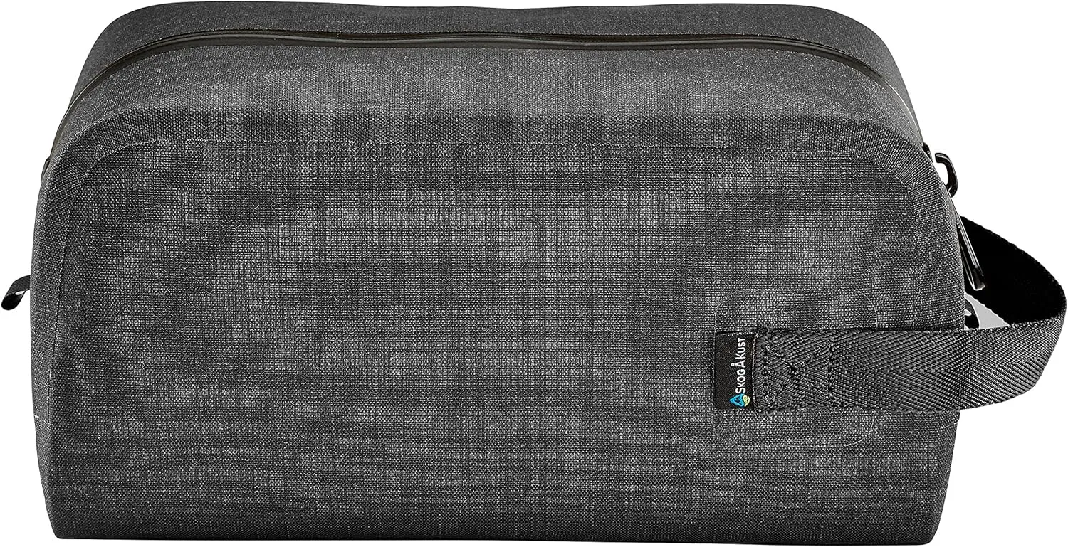 Skog Å Kust DoppSåk Waterproof & Leak-Proof Travel Toiletry Bag | Large, Black
