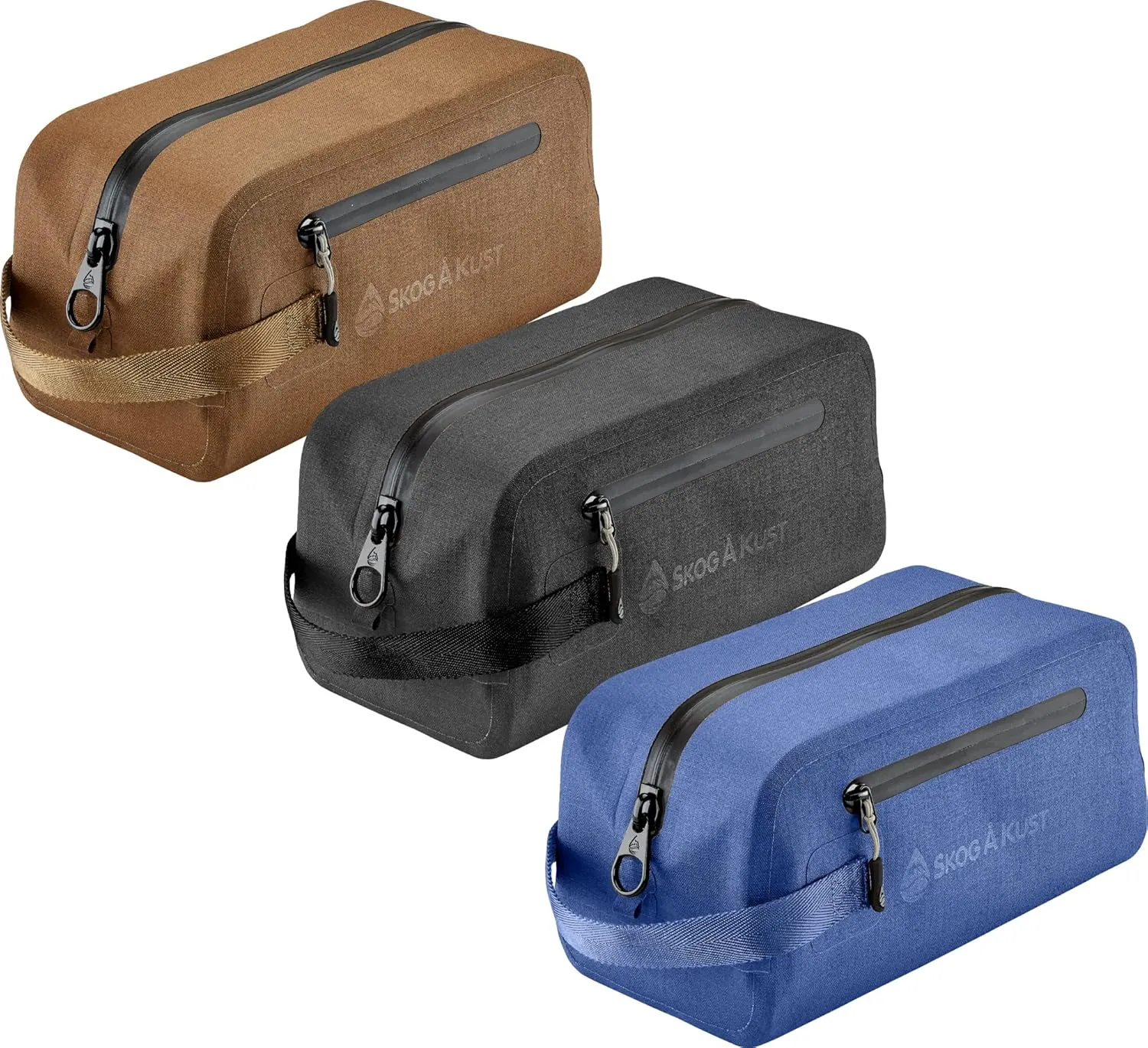 Skog Å Kust DoppSåk Waterproof & Leak-proof Travel Toiletry Bag | Large Blue