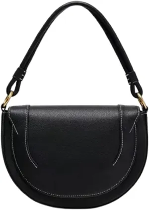 Slouchy PU Leather Crescent Hobo Bags Women Trendy Saddle Crossbody Purse Satchels Shoulder Bag Top-handle Tote Handbag