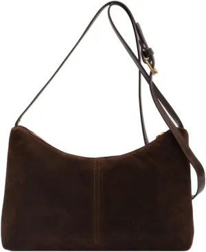 Slouchy Suede Bucket Bag Women Crescent Hobo Bags Satchels Underarm Shoulder Bag Crossbody Purse Travel Tote Handbag