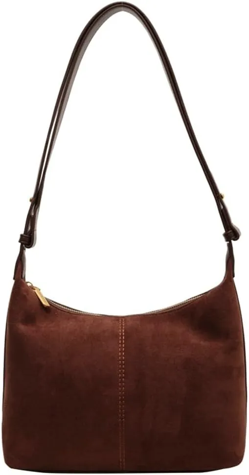 Slouchy Suede Crescent Hobo Bags Women Trendy Crossbody Purse Satchels Shoulder Tote Bag Dumpling Top-handle Tote Handbag