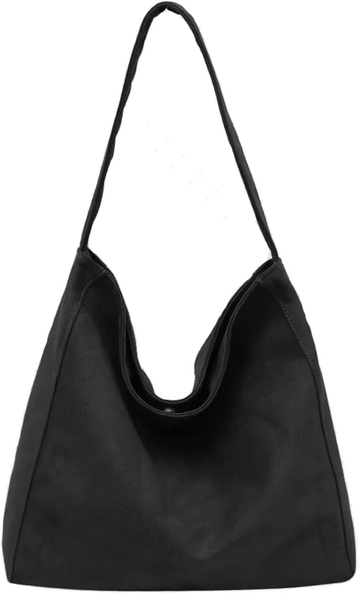 Slouchy Suede Hobo Bag for Women Large Tote Shoulder Bags Carryall Travel Work Handbag Purse Fall Winter