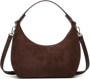 Slouchy Suede Shoulder Bags For Women Retro Crossbody Bag Tote Bag Satchel Bag Winter Work Purses Crescent Bag Handbag Fall