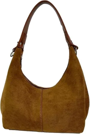 Slouchy Suede Shoulder Bags For Women Suede Tote Bag Suede Winter Work Purses Crescent Bag Handbag Fall