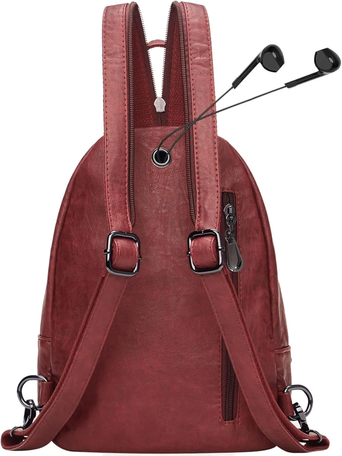 Small Backpack Purse for Women Fashion PU Leather Backpack Convertible Ladies Sling Bag