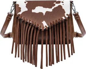 Small Crossbody Bags for Women Crossbody Handbag Fringe Purse Tassel Shoulder Bag Turquoise Concho Wallet