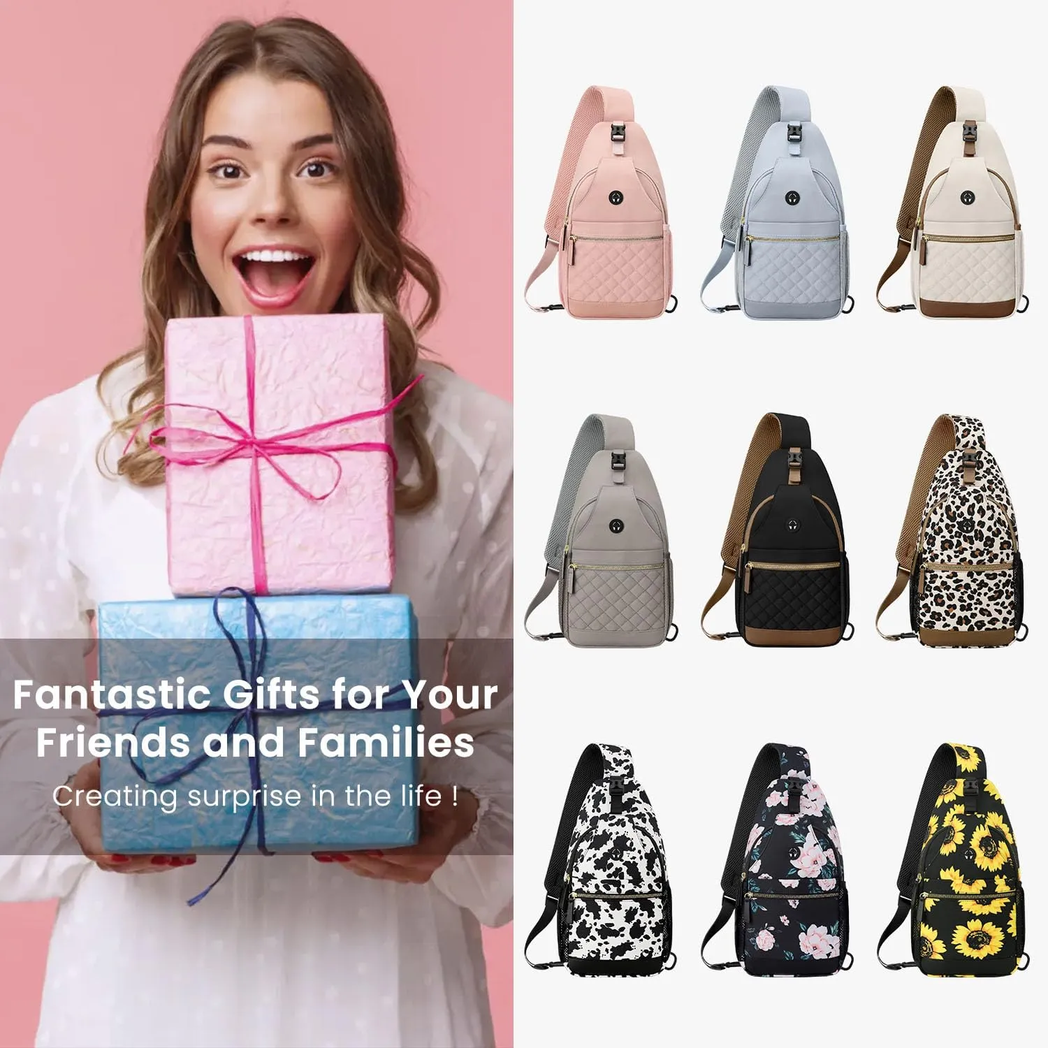 Small Crossbody Purses Bags for Women Men Travel, Chest Sling Bag Women Casual Cross Body Bag for Woman Sling Backpack