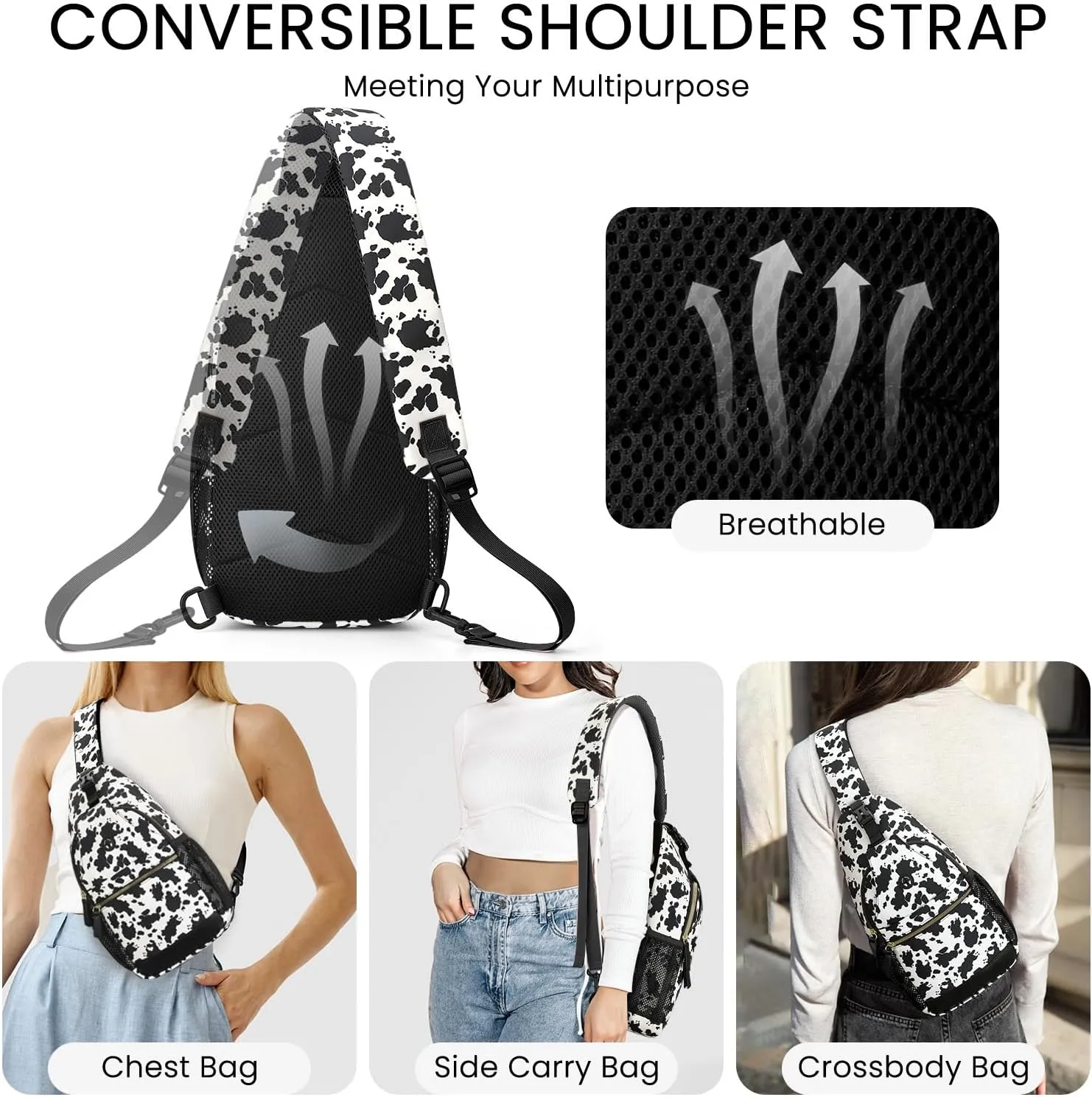 Small Crossbody Purses Bags for Women Men Travel, Chest Sling Bag Women Casual Cross Body Bag for Woman Sling Backpack