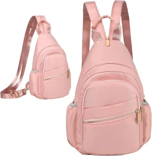 Small Crossbody Sling Bag for Women, Mini Backpack Sling Backpack Convertible, Chest Bag for Hiking Daypack