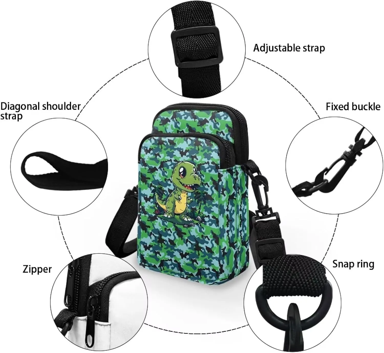 Small Sling Bag Crossbody Bags for Women Men Anti Theft