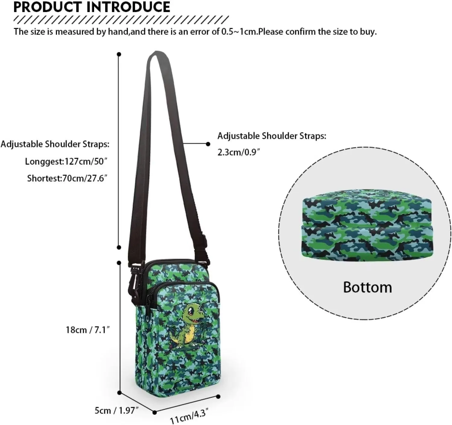 Small Sling Bag Crossbody Bags for Women Men Anti Theft
