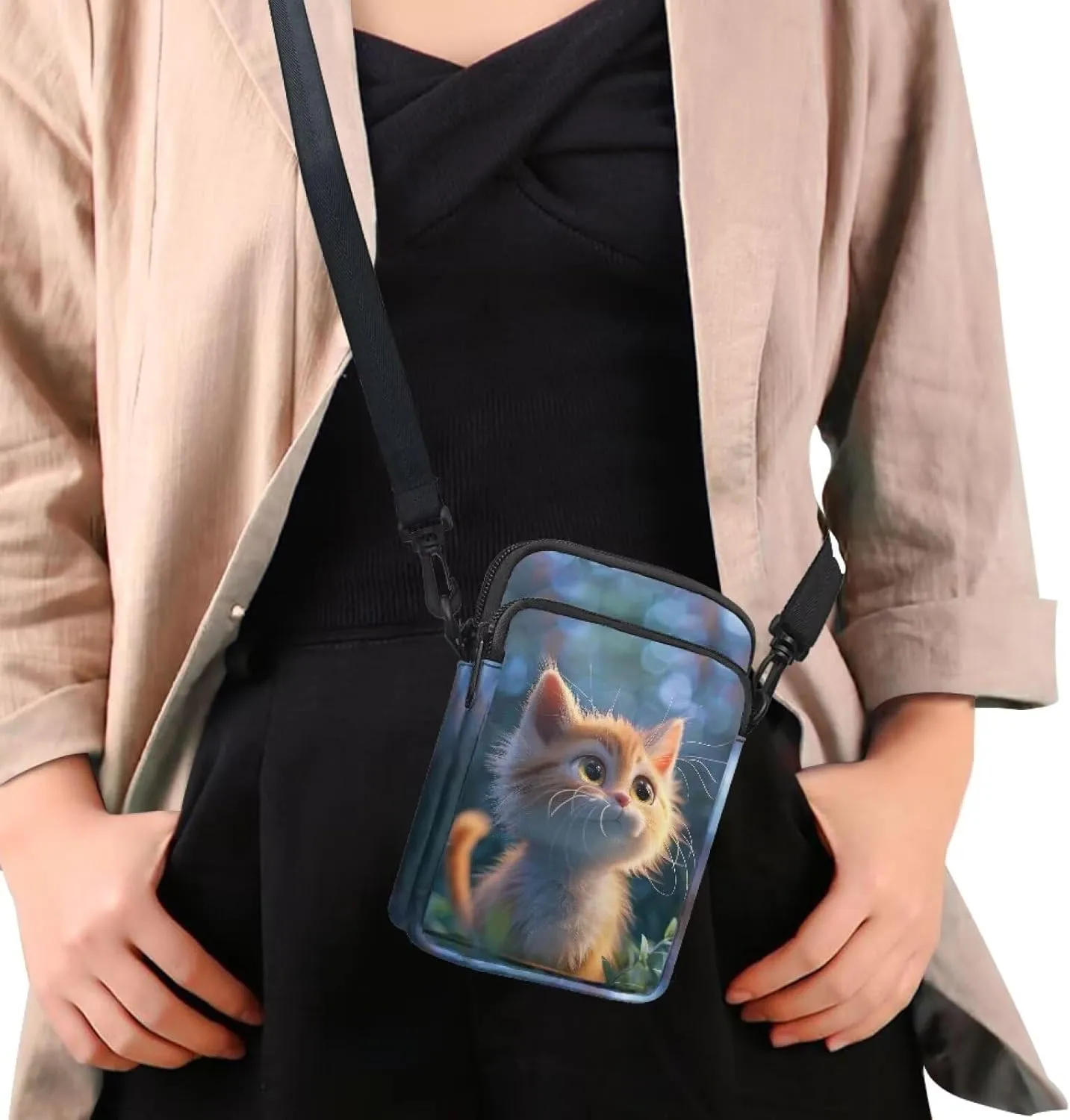 Small Sling Bag Crossbody Bags for Women Men Anti Theft