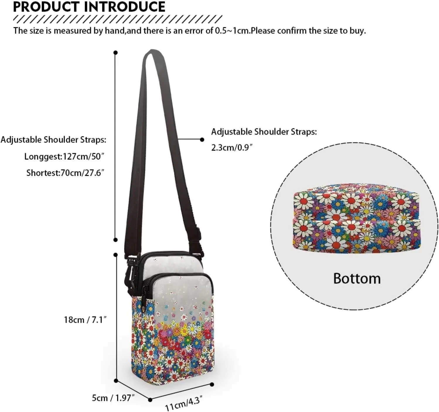 Small Sling Bag Crossbody Bags for Women Men Anti Theft