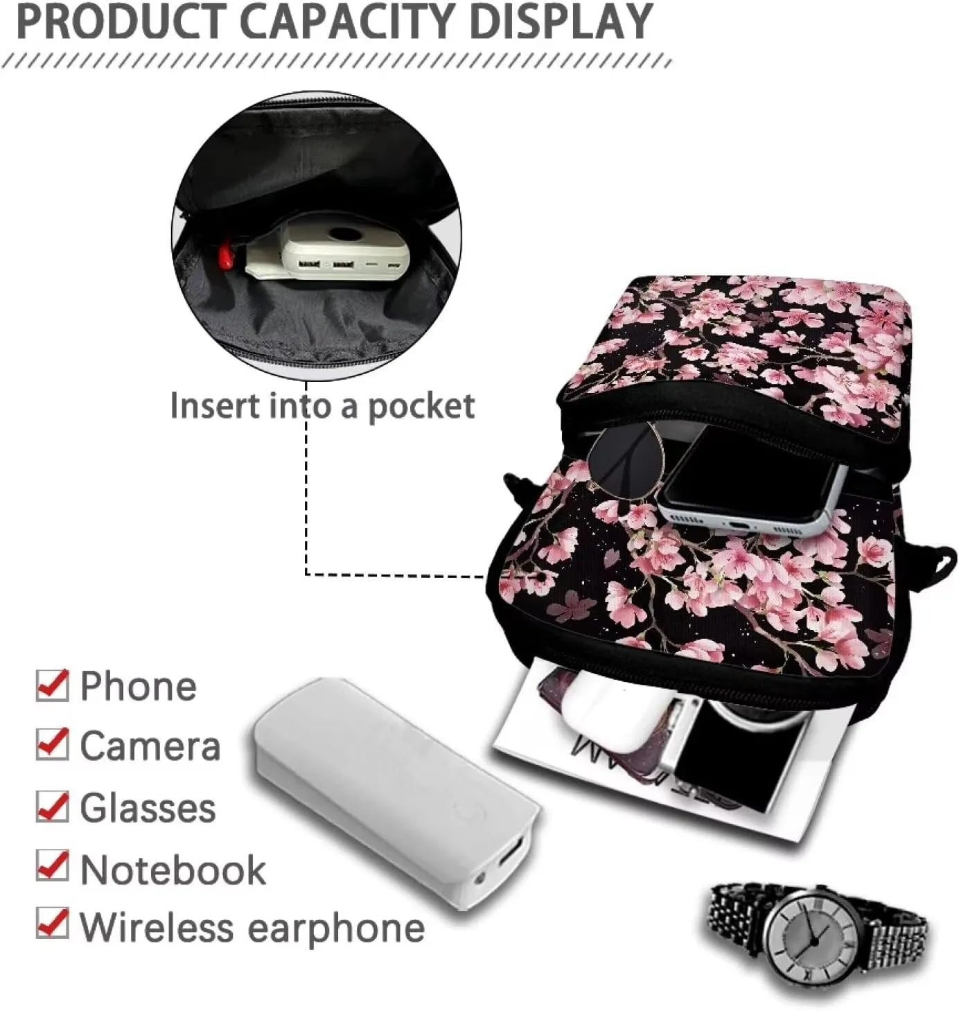 Small Small Messenger for Women Men Crossbody Bags Handbags Purses Fanny Pack Wallet Bag Coin Purse Backpack