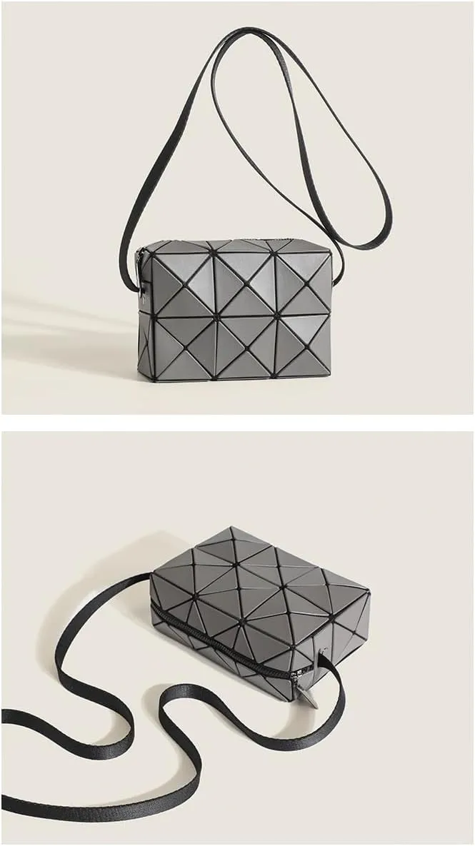 Small square bag, geometric rhombus, Cupid box bag, shoulder messenger bag，Couple shoulder bag