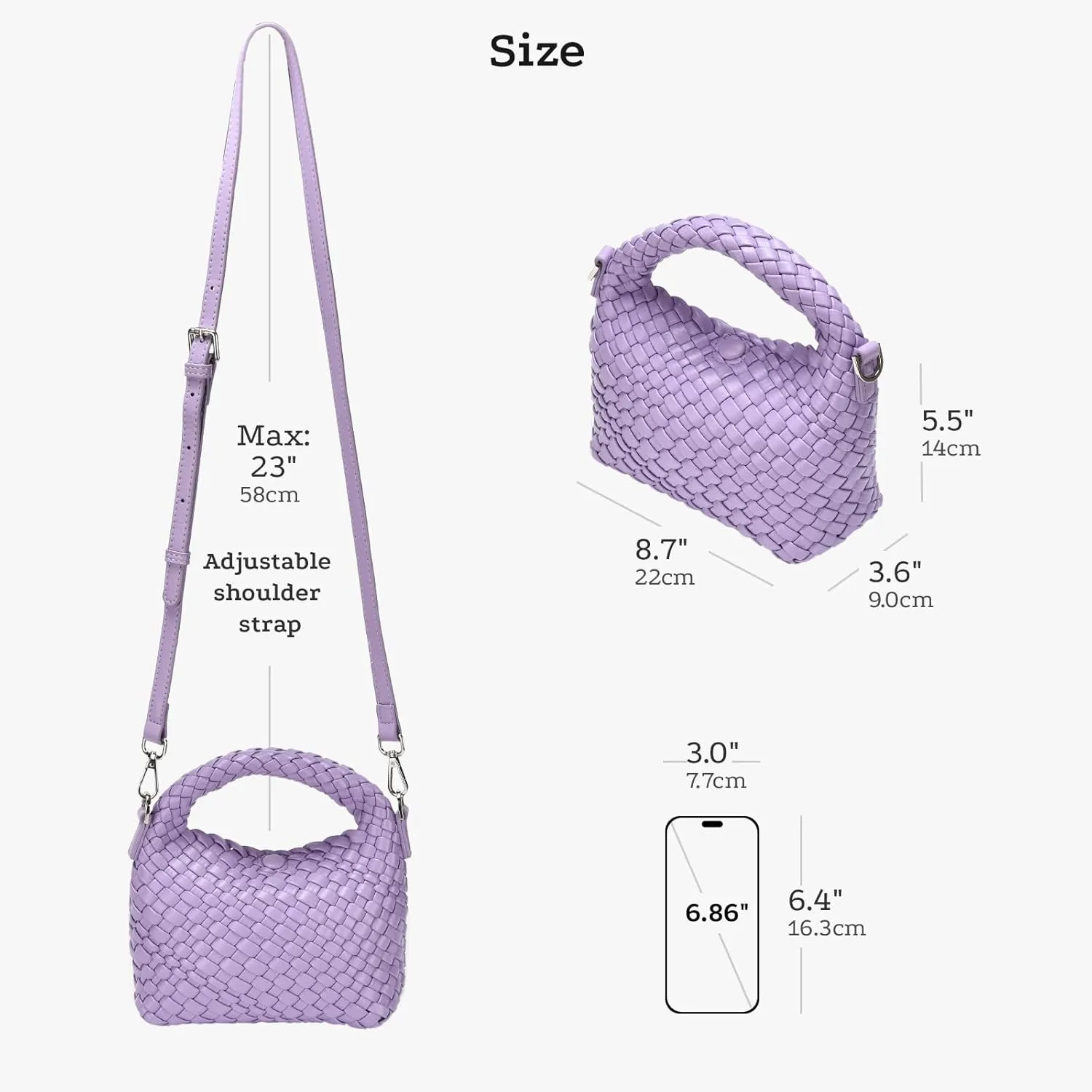 Small Women woven bag Woven Crossbody Bag for Women woven purse Leather handbag mini Hobo Bag