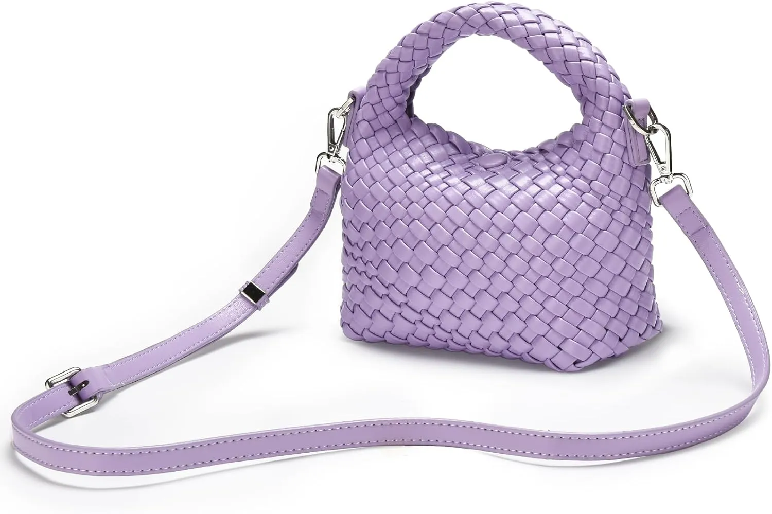 Small Women woven bag Woven Crossbody Bag for Women woven purse Leather handbag mini Hobo Bag