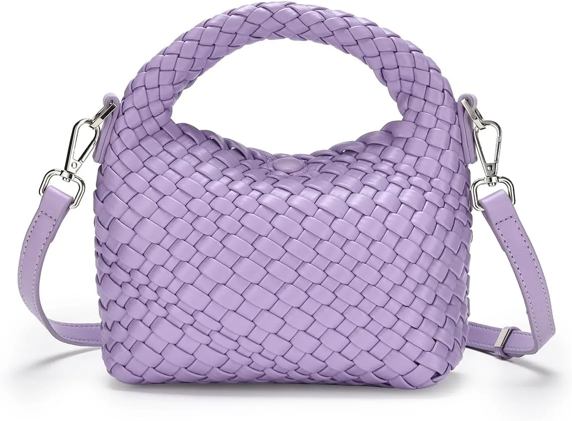 Small Women woven bag Woven Crossbody Bag for Women woven purse Leather handbag mini Hobo Bag