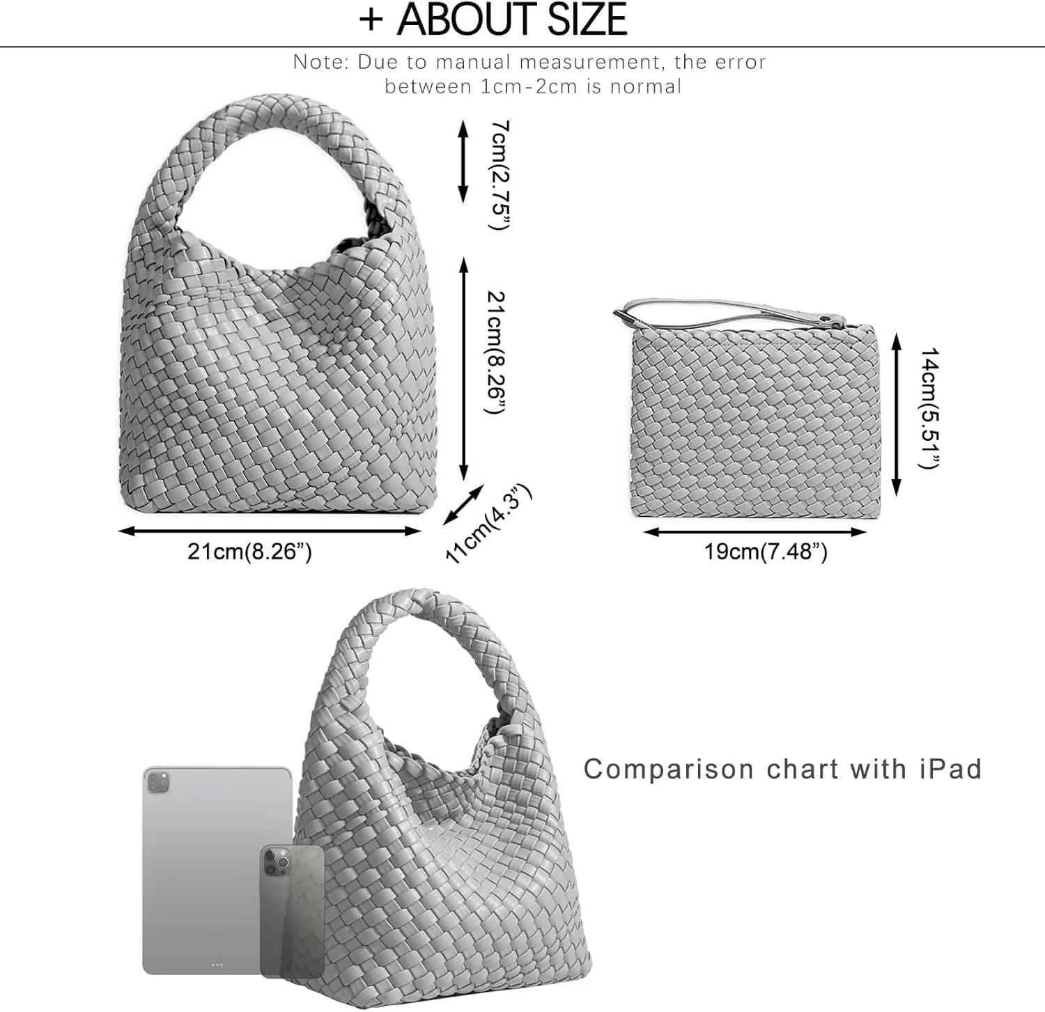 Small Woven Bags for Women Cute Hobo Tote Woven Handbag Mini Clutch Purse vegan leather Crossbody bags Shoulder Handmade Bag