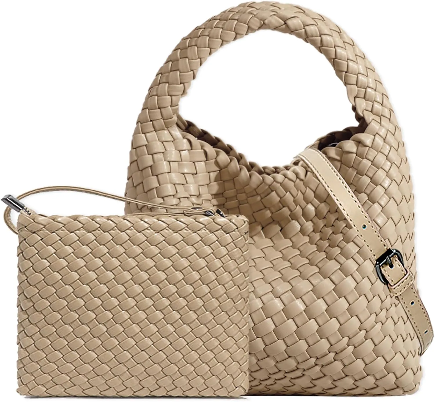 Small Woven Bags for Women Cute Hobo Tote Woven Handbag Mini Clutch Purse vegan leather Crossbody bags Shoulder Handmade Bag