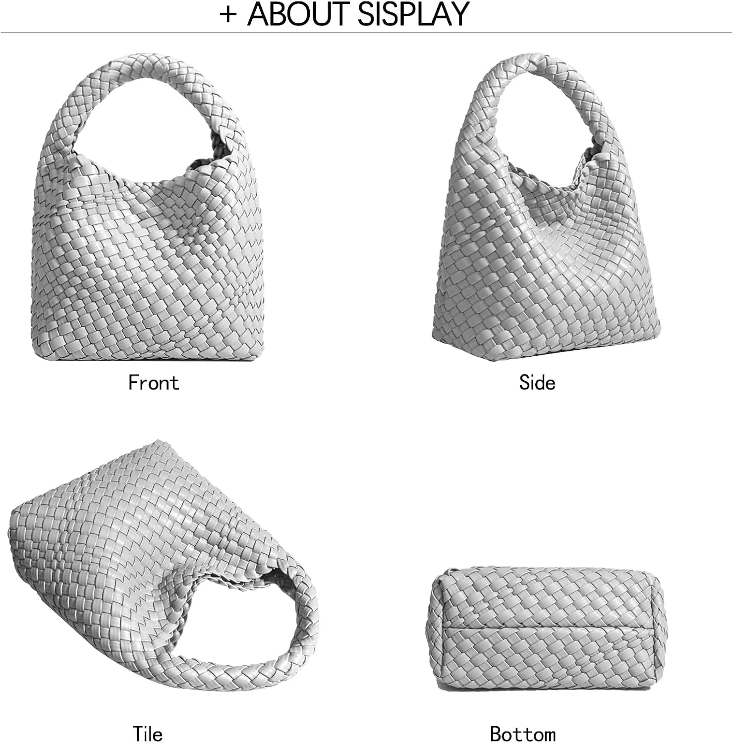 Small Woven Bags for Women Cute Hobo Tote Woven Handbag Mini Clutch Purse vegan leather Crossbody bags Shoulder Handmade Bag