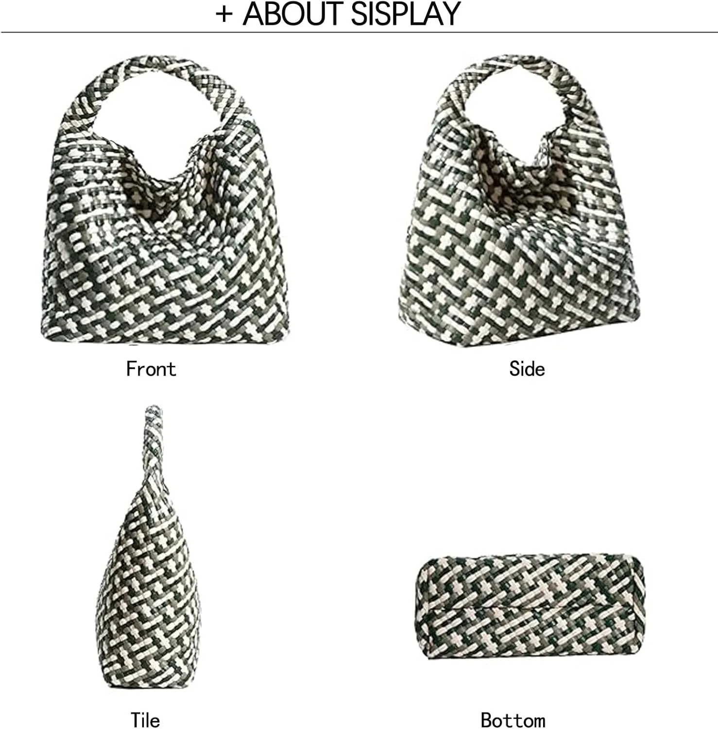 Small Woven Bags for Women Cute Hobo Tote Woven Handbag Mini Clutch Purse vegan leather Crossbody bags Shoulder Handmade Bag