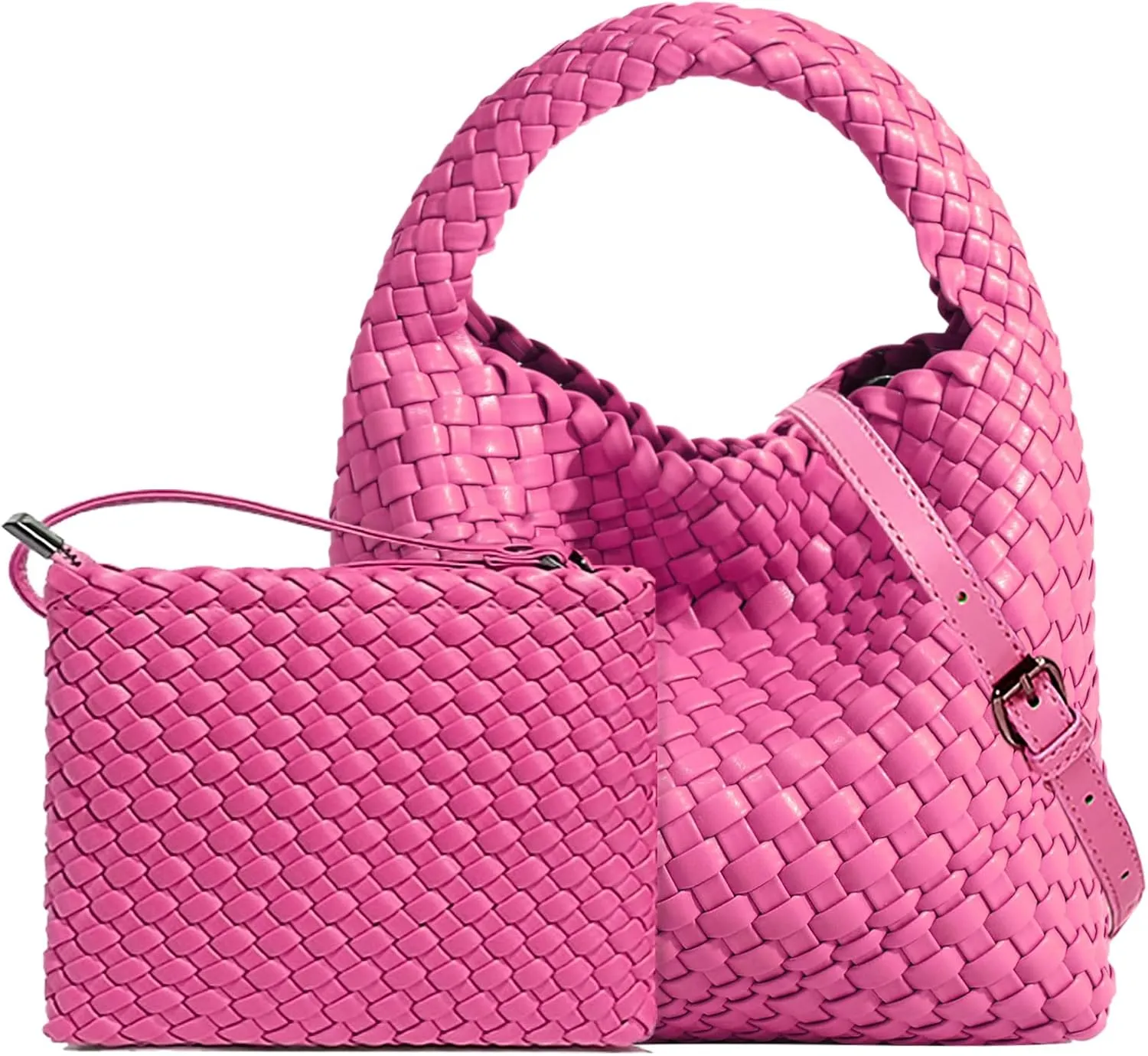 Small Woven Bags for Women Cute Hobo Tote Woven Handbag Mini Clutch Purse vegan leather Crossbody bags Shoulder Handmade Bag
