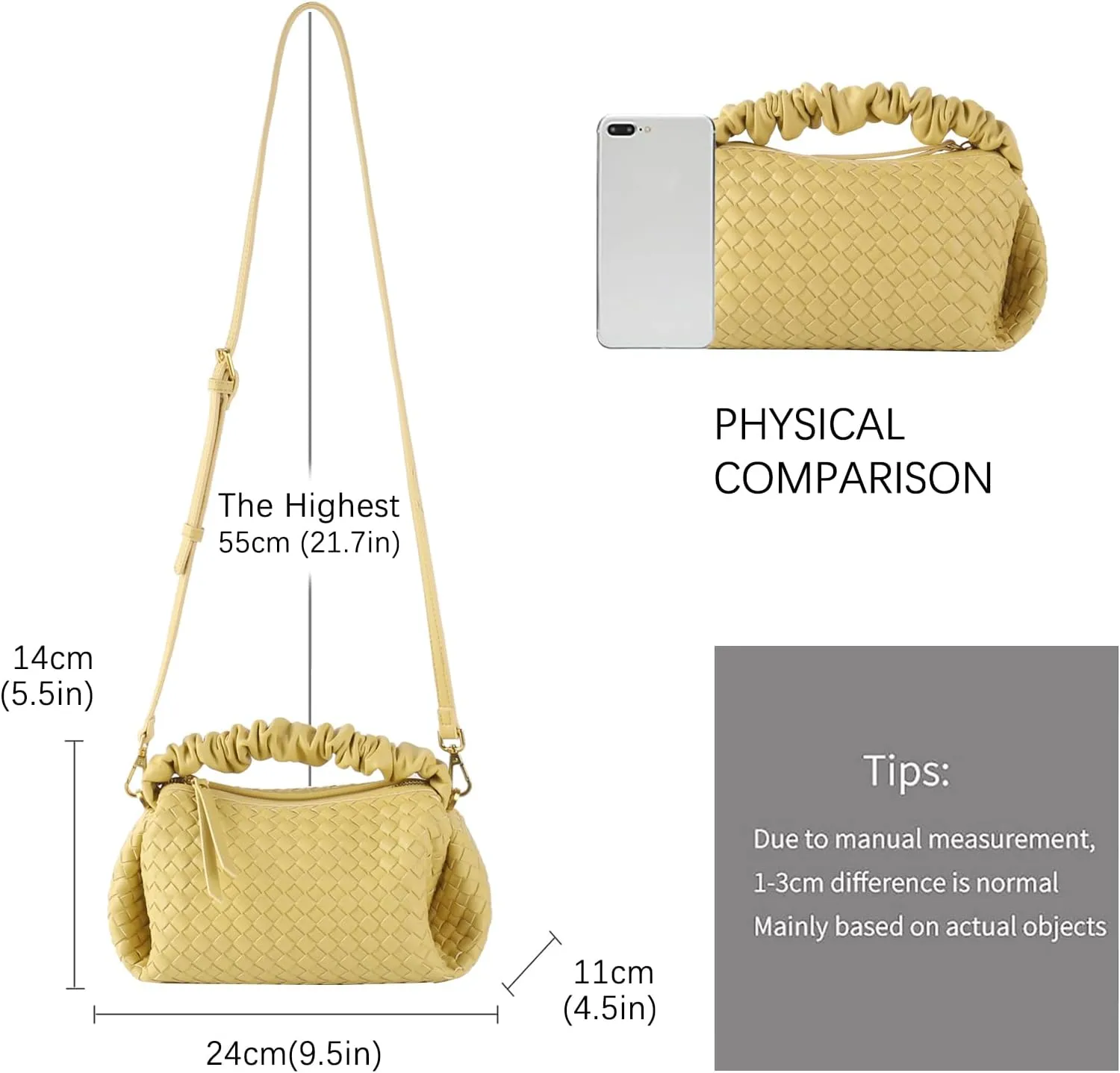 Small Woven Purses, Designer Crossbody Bags for Women Vegan Leather Bags Evening Woven Handbag Clutch