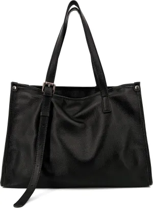 Soft Genuine Leather Tote Bags for Women,Adjustable Top Handle Satchel Purse,Small Shoulder Bag,Casual Work Bag with Zipper