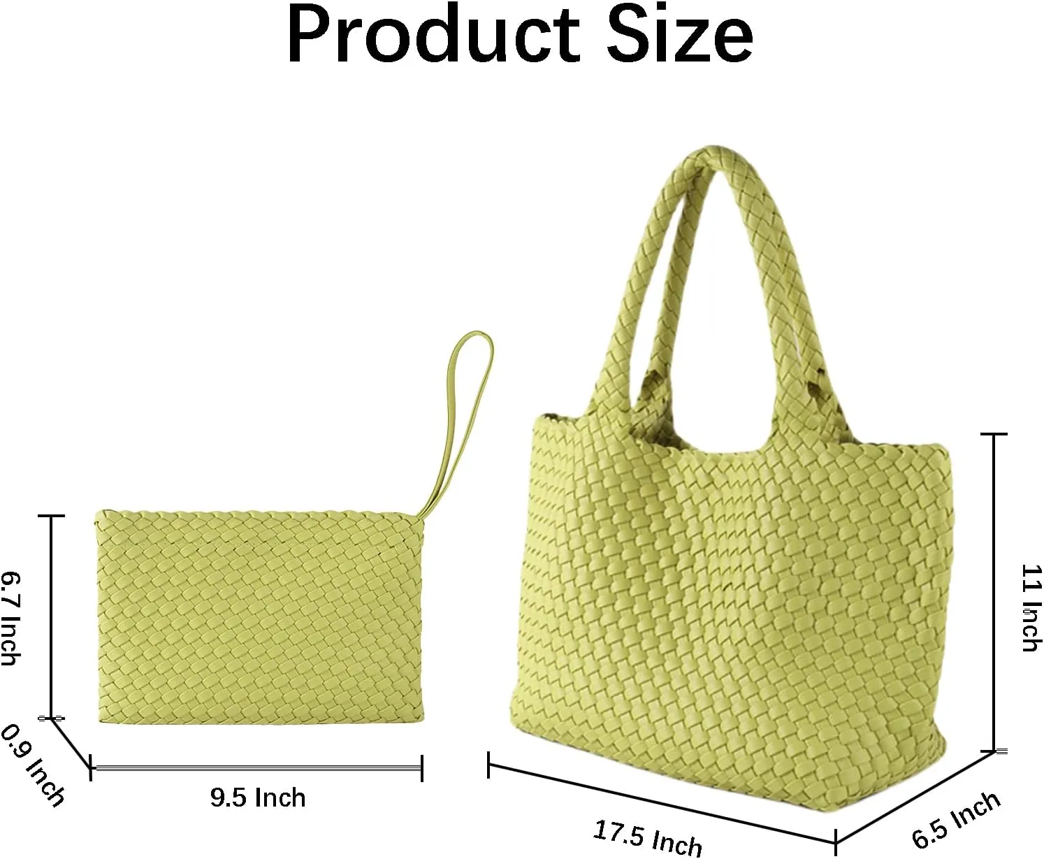 SporGenius Woven Tote Bag for Women, Large Summer Beach Bags with Top Handle Handbag, Vegan Leather Totes Purse