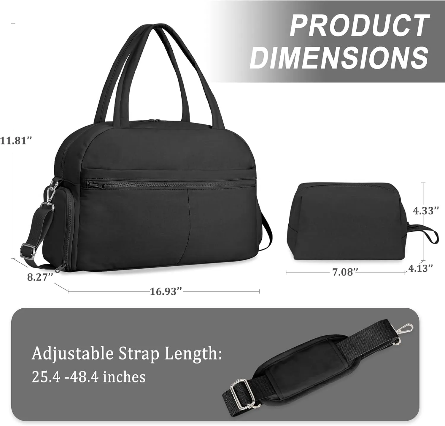 Sports Gym Bag for Women, Travel Duffle Bag with Shoe Compartment & Wet Pocket, Fitness Yoga Bag Weekender Overnight Bag Small