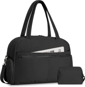 Sports Gym Bag for Women, Travel Duffle Bag with Shoe Compartment & Wet Pocket, Fitness Yoga Bag Weekender Overnight Bag Small