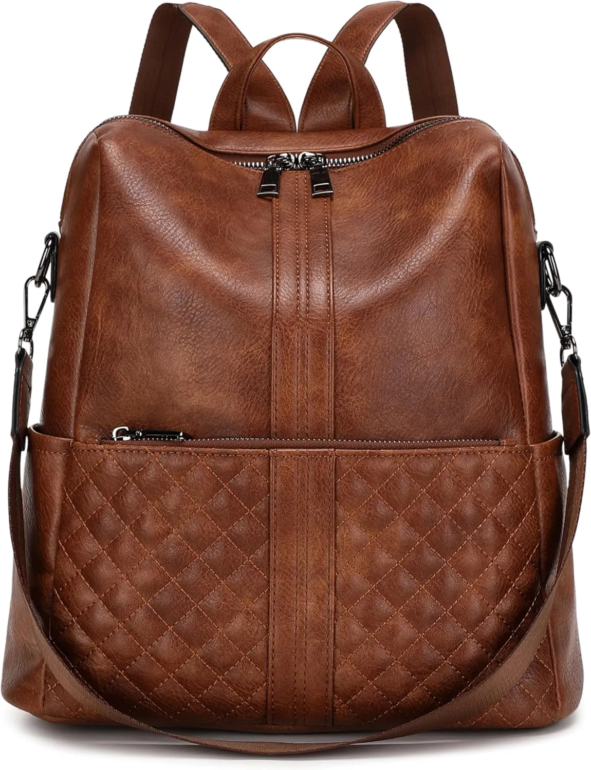 sqlp Daily Use Backpack Purse for Women Vegan Leather Travel Back Pack Fashion Multipurpose Design Shoulder Bags Handbag