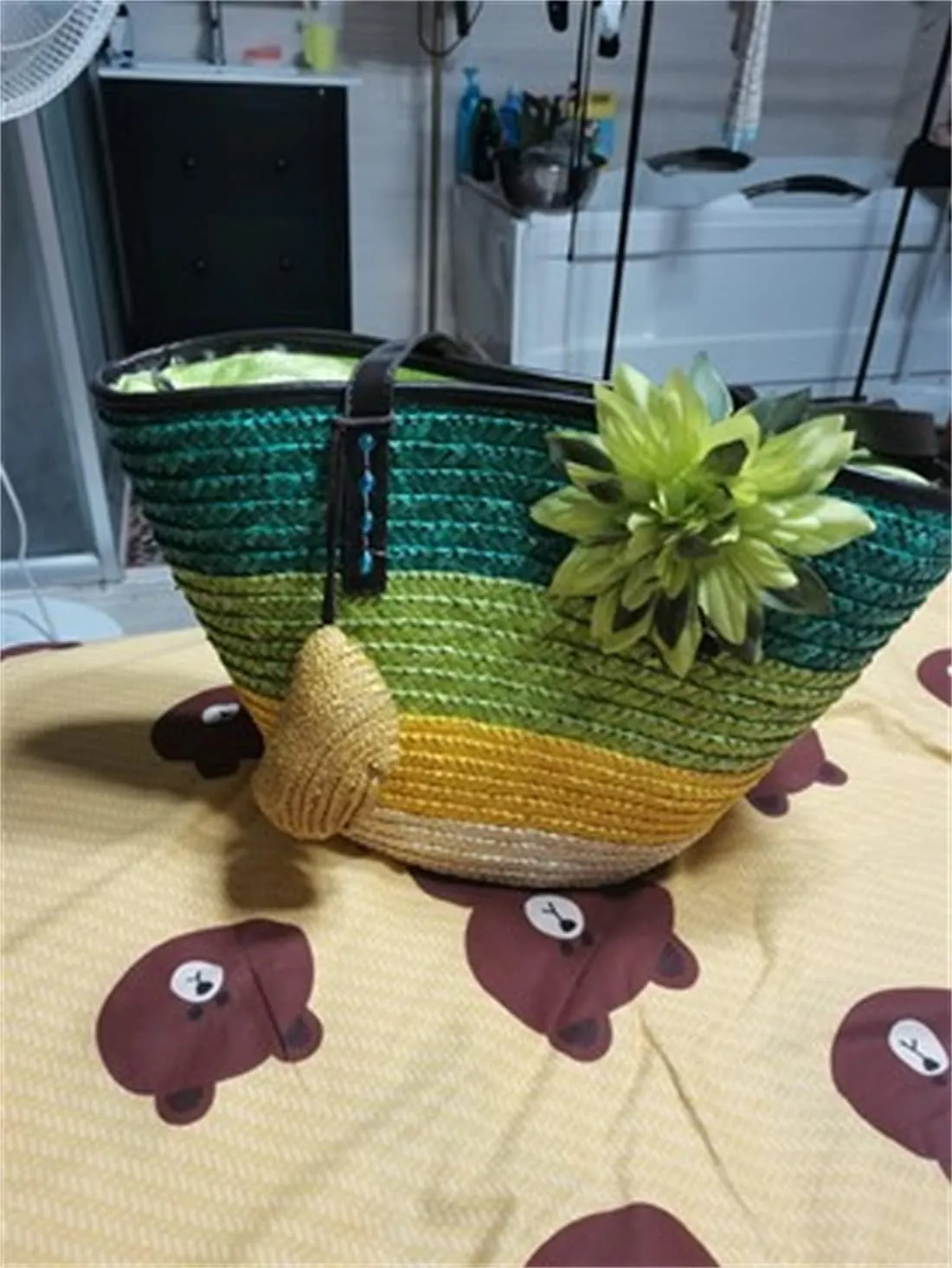 Straw Bag Beach Bags for Women - Straw Large Beach Tote Bag - Summer Handwoven Shoulder Bags for Beach.