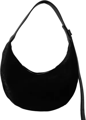 Suede Bag Brown Suede Handbag Crescent Bag Small Shouder Purse Fall Aesthetics Designer Handbags