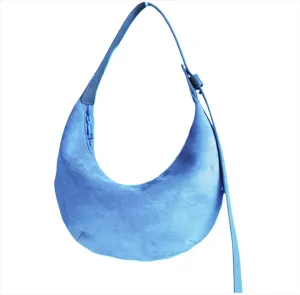 Suede Bag Brown Suede Handbag Crescent Bag Small Shouder Purse Fall Aesthetics Designer Handbags