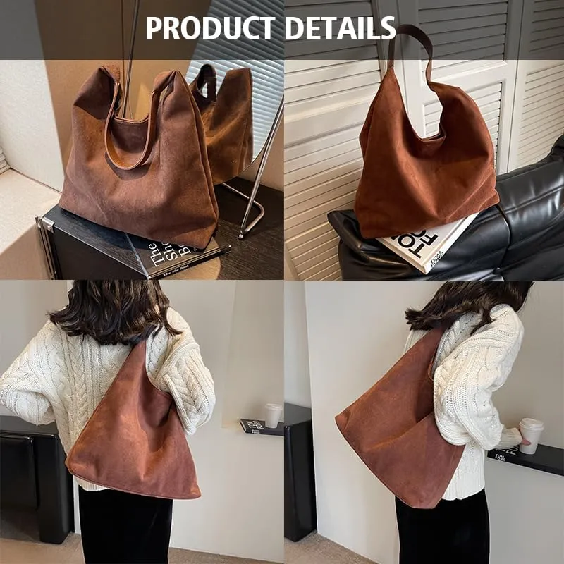 Suede Bag for Women Suede Hobo Bags Suedes Tote Bag Suedes Handbag Shoulder Bag