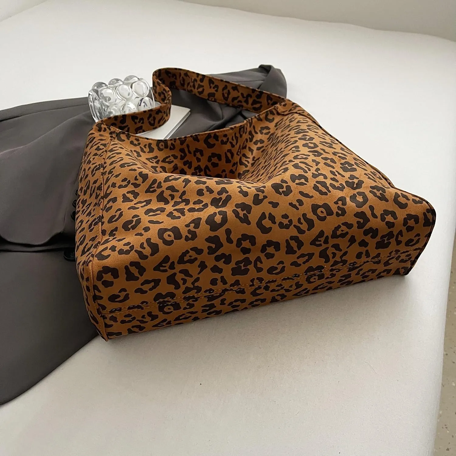 Suede Bag for Women, Suede Leather Handbags for Women, Large Capacity, Hobo Bag